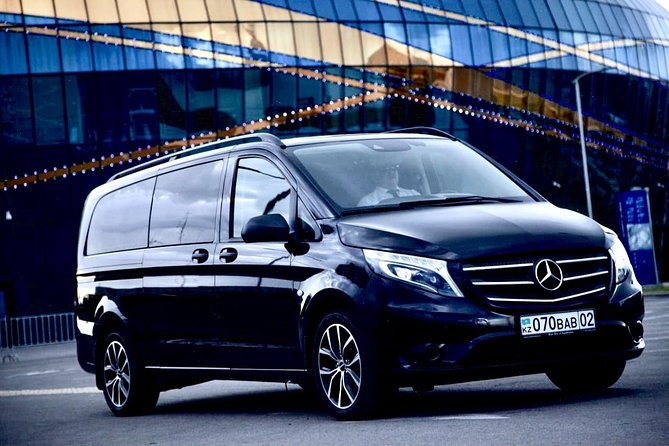 Almaty Airport Transfer Mercedes V-Class - Finding your driver fast: Sign meet-and-greet
