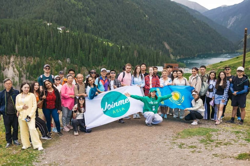 From Almaty: Charyn Canyon and Kolsai-Kaindy Lakes Day Trip - Kolsai Lake 1: fir forests, snow peaks, and a calm shore break