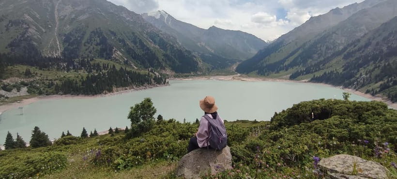 Hiking to the magical Big Almaty Lake - Trail Highlights: Forest Walking, Rivers, and the Japanese Road